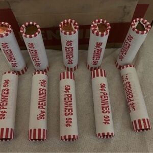 10 rolls unsearched bank rolls